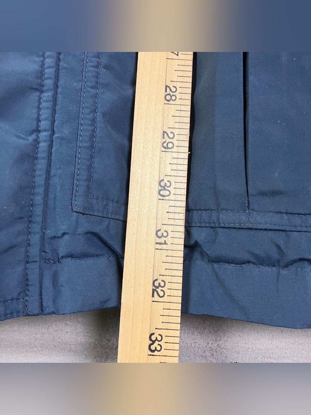 LL Bean Maine Wardens Parka Goose Down Gore Tex Jacket Men Small Blue Zip Button - Picture 15 of 16